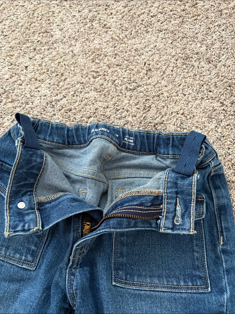Dark Wash girls Denim Jeans - Blue